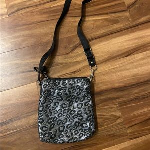 Leopard print satchel